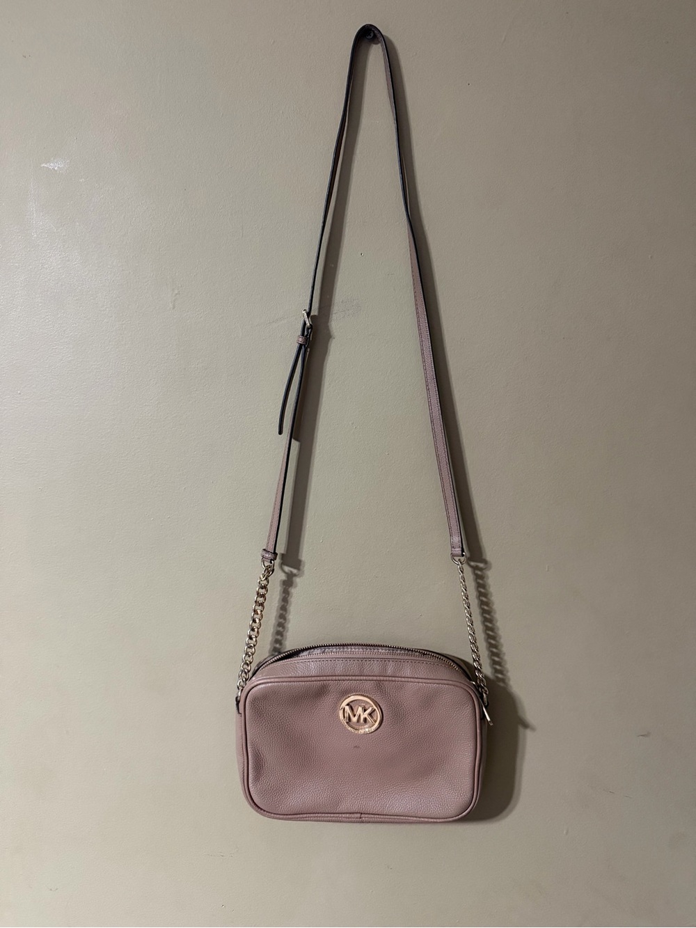 Michael Kors Dusty light brown Leather Crossbody bag